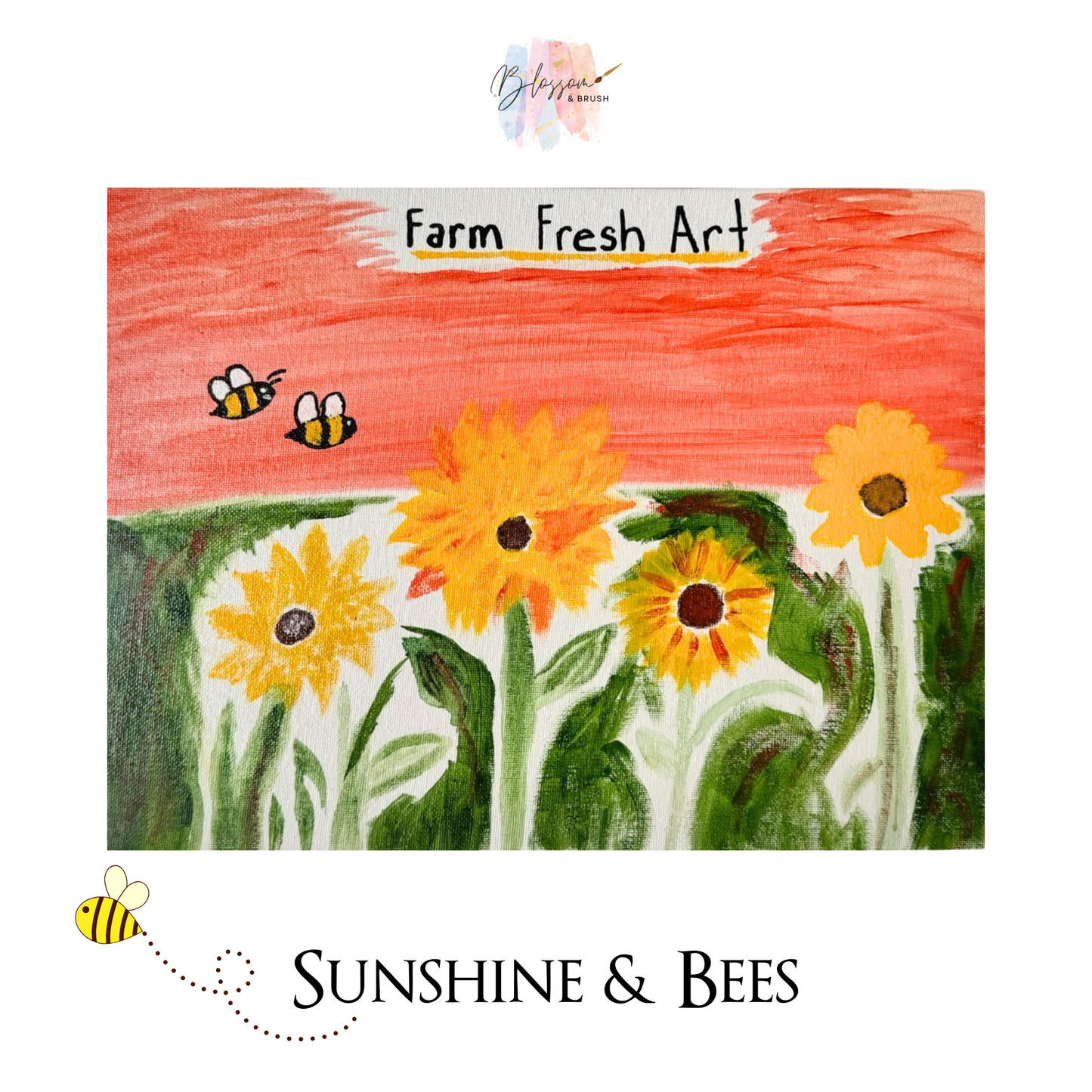 Sunshine and Bees - Farm Fresh Art Series