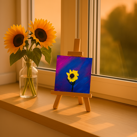 Golden Bloom Beneath the Painted Sky