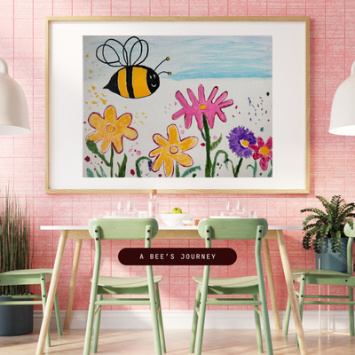 Golden Wings & Petal Dreams: A Bee’s Journey