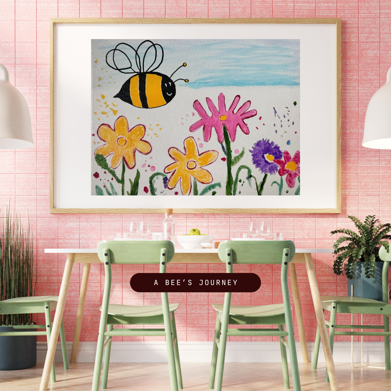 Golden Wings & Petal Dreams: A Bee’s Journey