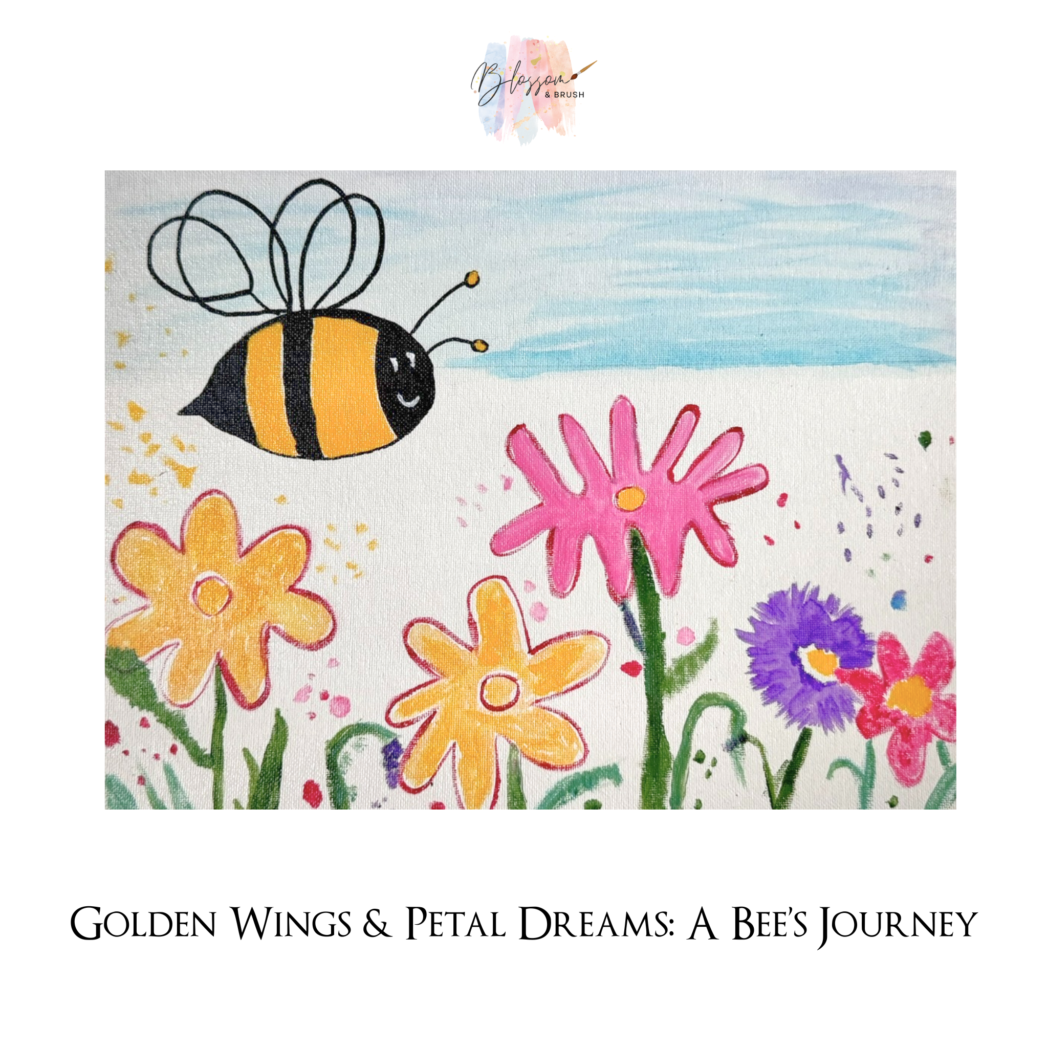 Golden Wings & Petal Dreams: A Bee’s Journey