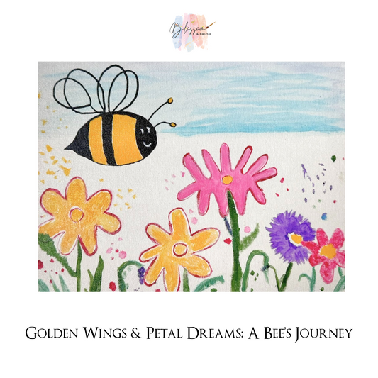 Golden Wings & Petal Dreams: A Bee’s Journey
