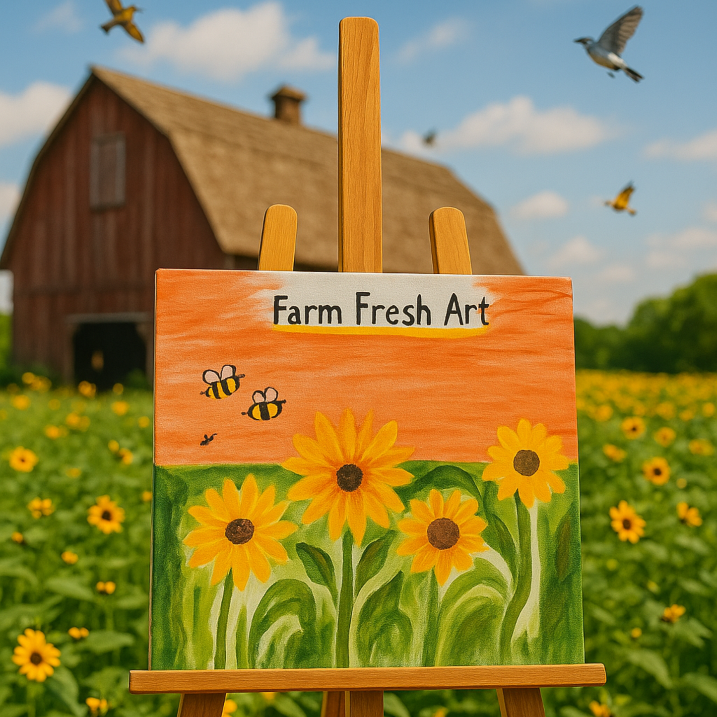 Sunshine and Bees - Farm Fresh Art Series