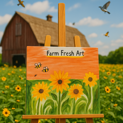 Sunshine and Bees - Farm Fresh Art Series